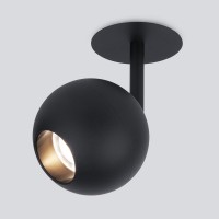 Встраиваемый светодиодный спот Elektrostandard Ball 9925 LED 8W 4200K черный 4690389169823 Встраиваемый светодиодный спот Elektrostandard Ball 9925 LED 8W 4200K черный 4690389169823