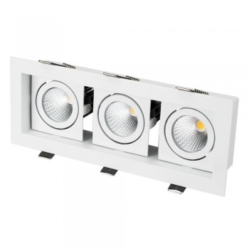 Встраиваемый светодиодный светильник Arlight CL-Kardan-S260x102-3x9W White 024139