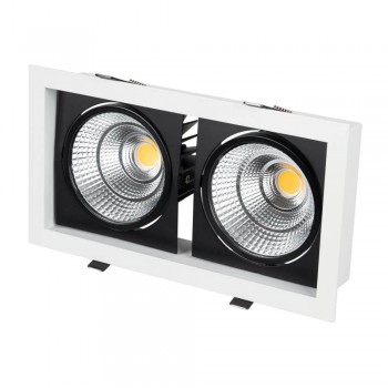 Встраиваемый светодиодный светильник Arlight CL-Kardan-S283x152-2x25W White6000 028860