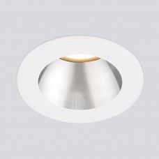 Встраиваемый светодиодный светильник Elektrostandard 25023/Led 7W 4200K WH/SL белый/серебро 4690389177255