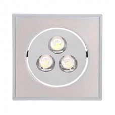 Встраиваемый светодиодный светильник Horoz Elena-3 3W матовый хром 6400К 016-010-0003 HRZ00000273