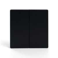 Выключатель двухклавишный беспроводной Feron Smart черный TM82 41723 Выключатель двухклавишный беспроводной Feron Smart черный TM82 41723