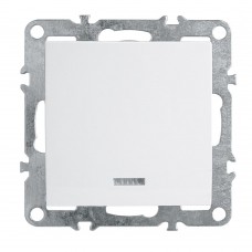 Выключатель одноклавишный Feron Stekker Эрна с подсветкой белый PSW10-9101-01 39309 Выключатель одноклавишный Feron Stekker Эрна с подсветкой белый PSW10-9101-01 39309