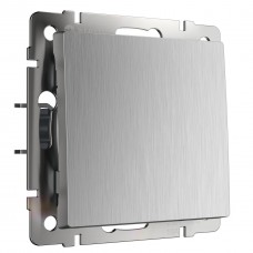 Выключатель одноклавишный проходной Werkel cеребряный рифленый W1112009 4690389158902 Выключатель одноклавишный проходной Werkel cеребряный рифленый W1112009 4690389158902