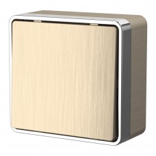 Выключатель одноклавишный проходной Werkel Gallant шампань рифленый W5012010 4690389164088 Выключатель одноклавишный проходной Werkel Gallant шампань рифленый W5012010 4690389164088