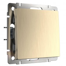 Выключатель одноклавишный проходной Werkel шампань рифленый W1112010 4690389160066 Выключатель одноклавишный проходной Werkel шампань рифленый W1112010 4690389160066