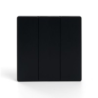 Выключатель трехклавишный беспроводной Feron Smart черный TM83 41724 Выключатель трехклавишный беспроводной Feron Smart черный TM83 41724