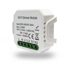 Wi-Fi реле-диммер двухканальное Denkirs 2x100Вт RL1004-DM