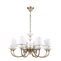 Подвесная люстра Lumien Hall Лива 1025/8H-AB-WT Подвесная люстра Lumien Hall Лива 1025/8H-AB-WT