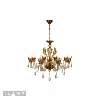 Подвесная люстра iLamp Asia 61078-8 Бронзовая Подвесная люстра iLamp Asia 61078-8 Бронзовая