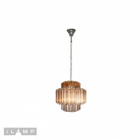 Подвесная люстра iLamp Destiny MD0267-4B CHROME+BROWN Подвесная люстра iLamp Destiny MD0267-4B CHROME+BROWN