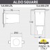 Грунтовый светильник светильник FUMAGALLI ALDO SQUARE 1L4.000.000.LXZ1L