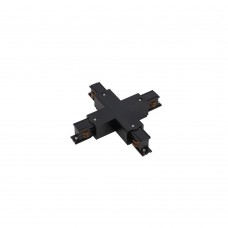 Коннектор для трехфазной трековой системы X-образный Nowodvorski Ctls Power Black 8702