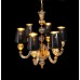 Хрустальная подвесная люстра Lumina Deco STEFANEA LDP 5012-6 BK