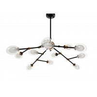 Подвесной светильник Lumina Deco Crocus LDP 7002-12 BK+MD Подвесной светильник Lumina Deco Crocus LDP 7002-12 BK+MD