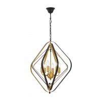 Подвесной светильник Lumina Deco Crulia LDP 8005-6 BK+MD Подвесной светильник Lumina Deco Crulia LDP 8005-6 BK+MD