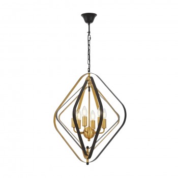 Подвесной светильник Lumina Deco Crulia LDP 8005-6 BK+MD