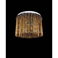 Хрустальная потолочная люстра Lumina Deco SOFT LINE LDC 7102-450 GD