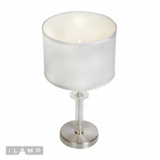 Настольная лампа iLamp Domino 61240/1T Никель+серый