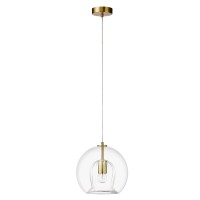 Светильник подвесной Crystal Lux LUISA SP1 BRASS/TRANSPARENT Светильник подвесной Crystal Lux LUISA SP1 BRASS/TRANSPARENT