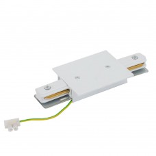 Коннектор для однофазной трековой системы  прямой Nowodvorski Profile Power Straight White 10227