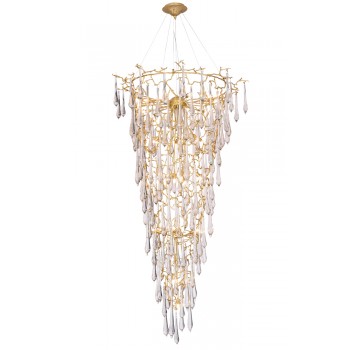 Люстра Crystal Lux REINA SP34 D1200 GOLD PEARL