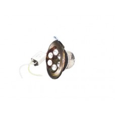 006R-6W-6000K-Gl Светильник светодиодный встраиваемый золото