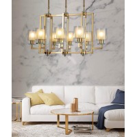 Подвесная люстра Lumina Deco Manhattan LDP 8012-8 PR F.GD Подвесная люстра Lumina Deco Manhattan LDP 8012-8 PR F.GD