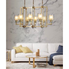 Подвесная люстра Lumina Deco Manhattan LDP 8012-8 PR F.GD Подвесная люстра Lumina Deco Manhattan LDP 8012-8 PR F.GD