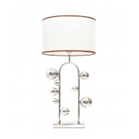 Настольная лампа Lumina Deco Fabi LDT 5528 CHR+WT
