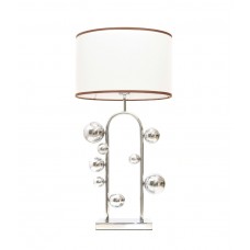 Настольная лампа Lumina Deco Fabi LDT 5528 CHR+WT