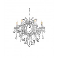 Хрустальная подвесная люстра Lumina Deco Eliza LDP 7029-6 CHR