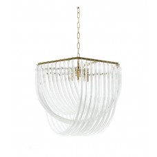 Хрустальная подвесная люстра Lumina Deco Weddini LDP 6001-500 GD+CL Хрустальная подвесная люстра Lumina Deco Weddini LDP 6001-500 GD+CL