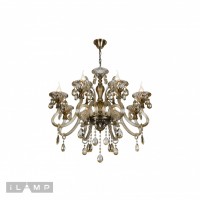 Подвесная люстра iLamp Asia 61082-8 Бронзовая Подвесная люстра iLamp Asia 61082-8 Бронзовая