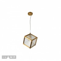 Подвесной светильник iLamp Square 8970-1B Золотой Подвесной светильник iLamp Square 8970-1B Золотой