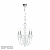 Подвесная люстра iLamp Lady 88003-4 Белая Подвесная люстра iLamp Lady 88003-4 Белая