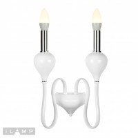 Настенный светильник iLamp Lady B88003-2 Белый Настенный светильник iLamp Lady B88003-2 Белый