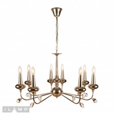 Подвесная люстра iLamp Dames 1020-8 Золотая