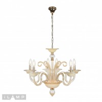 Подвесная люстра iLamp Classic P2318-6 Золотая Подвесная люстра iLamp Classic P2318-6 Золотая
