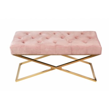 Банкетка ArtHomeDecor Cross ID-78 GL Pink