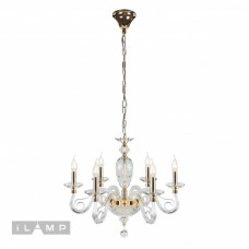 Подвесная люстра iLamp Modo P2328-6 Золотая