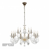 Подвесная люстра iLamp Modo P2328-10+5 Золотая Подвесная люстра iLamp Modo P2328-10+5 Золотая