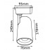 Cветильник трековый однофазный Crystal Lux CLT 0.31 006 30W BL