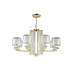 Люстра Crystal Lux NICOLAS SP-PL8 GOLD/WHITE