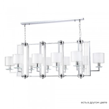 Люстры Crystal Lux NICOLAS SP10 L1300 NICKEL/WHITE