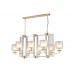 Люстра Crystal Lux NICOLAS SP8 L1000 GOLD/WHITE