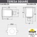 Уличный встраиваемы светильник FUMAGALLI TERESA SQUARE 2L4.000.000.LXZ1L