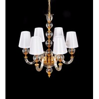 Хрустальная подвесная люстра Lumina Deco STEFANEA LDP 5012-6 WT Хрустальная подвесная люстра Lumina Deco STEFANEA LDP 5012-6 WT