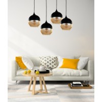 Подвесной светильник Lumina Deco Albion LDP 6805 BK+TEA Подвесной светильник Lumina Deco Albion LDP 6805 BK+TEA