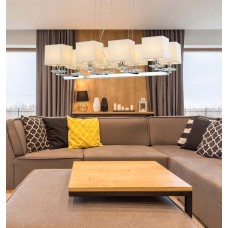 Хрустальная подвесная люстра Lumina Deco Fianelo LDP 1248-8 WT